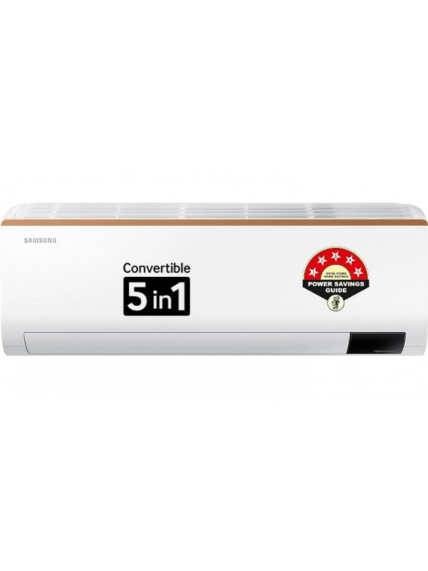 Air Conditioner: Samsung 1 Ton 5 Star In verter Split A C (Copper, Convertible 5-in- 1 Cooling Mode , Anti-bacterial